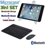 Microcase İpad 9.nesil 10.2 İnch 2021 Bluetooth Klavye Ve Mouse (tr Sticker) + Tablet Standı -al2765