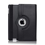 Microcase iPad Air 3.Nesil 10.5 2019 360 Derece Döner Standlı Deri Kılıf - Siyah