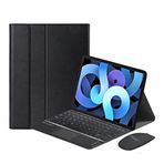 Microcase iPad Air 4.Nesil 10.9 inch 2020 ile Uyumlu Bluetooth Touchpad Klavye + Bluetooth Mouse + Standlı Kılıf - BKK7