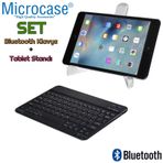 Microcase İpad Pro 12.9 İnch 2021 Bluetooth Klavye 27 Cm (tr Sticker) + Tablet Standı - Al2754