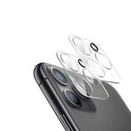 Microcase iPhone 12 Pro Max 3D Kamera Camı Lens Koruyucu Glass Şeffaf Night BEAT version