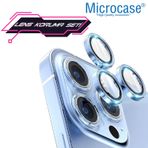 Microcase İphone 13 Pro Kamera Camı Lens Koruyucu Halka Set - Sierra Mavi