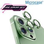 Microcase İphone 13 Pro Max Kamera Camı Lens Koruyucu Halka Set - Koyu Yeşil