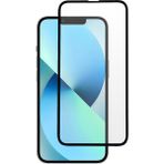 Microcase İphone 13 Tam Kaplayan Çerçeveli Tempered Ekran Koruyucu - Siyah