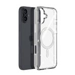 Microcase Iphone 16 için Magsafe Manyetik Darbeye Dayanıklı Yarı Esnek Plastik TPU Kılıf - Siyah AL8115