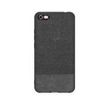 Microcase İphone 6 Plus - 6s Plus Fabrik Serisi Kumaş Ve Deri Desen Kılıf - Siyah