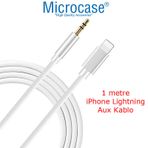 Microcase iPhone Lightning to Aux Çevirici Kablo Beyaz - Model JH-023