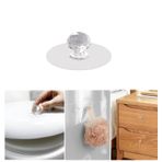 Microcase Kendinden Yapışkanlı Kristal Topuzlu Çekmece Raf Dolap Pencere vb için Tutacak Kulp- AL4760 1 Adet