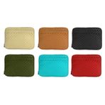 Microcase Lenovo M10 Fhd Plus TB-X606 Için Baklava Desen Kapitone Deri Kumaş Taşıma Çantası Kılıf - AL3764 - Taba