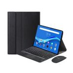 Microcase Lenovo M10 Plus X606f Bluetooth Touchpad Klavye + Bluetooth Mouse + Standlı Kılıf - Bkk7