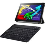 Microcase Lenovo Tab 3 7 Inch 710F 2in1 Set Delüx Leather Standlı Kılıf + Bluetooth Klavye - AL8108 - Siyah