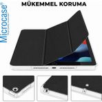 Microcase Lenovo Tab M10 TB-X605FC Tablet ile Uyumlu 3 Kademeli Sleeve Serisi Standlı Kılıf - AL5577 - Renk - Siyah
