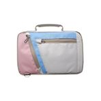 Microcase Lenovo Tab One 8.7 inch Tablet için Omuz Askılı El Tutacaklı Universal Sleeve Taşıma Çantası AL4346 Pembe Mavi Krem