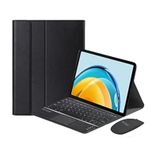 Microcase LENOVO Tab P11 2.Nesil Tablet Bluetooth Touchpad Klavye + Bluetooth Mouse + Standlı Kılıf - BKK7 Siyah