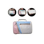 Microcase Lenovo Yoga Tab Plus 12.7'' için Omuz Askılı Universal Sleeve Taşıma Çantası AL4346 Pembe Mavi Krem