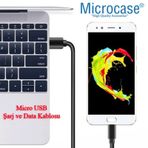 Microcase Micro Usb Şarj Ve Data Kablosu - 1 Metre Siyah
