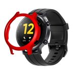 Microcase Oppo Realme Watch S Önü Açık Tasarım Rubber Kılıf - Kırmızı