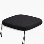 Microcase Ortopedik Memory Foam Nefes Alabilen Kumaş Oturma Minderi 40X40X4 cm AL5518 - Siyah