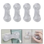 Microcase Plastik Kendinden Yapışkanlı Bebek Eşya Pencere Dolap Kapı Çekmece Kilidi -AL4540 4 Adet (Pembe)
