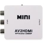 Microcase Rca To Hdmı Tos Av Çevirici Dönüştürücü 1080p Mini Av2hdmı Video Conventer - Al2666 Beyaz
