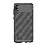 Microcase Samsung Galaxy A10 Maxy Serisi Carbon Fiber TPU Siyah Silikon Kılıf