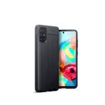 Microcase Samsung Galaxy A71 Leather Tpu Silikon Kılıf - Siyah