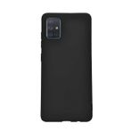 Microcase Samsung Galaxy A71 Premium Matte Silikon Kılıf - Siyah