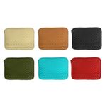 Microcase Samsung Galaxy Book 10.6” W627 için Baklava Desen Kapitone Deri Kumaş Taşıma Çantası Kılıf - AL3764 (Siyah)