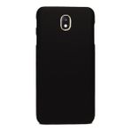Microcase Samsung Galaxy C8 Premium Silikon Tempered Cam + Siyah Kılıf