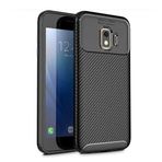 Microcase Samsung Galaxy J2 Core Maxy Serisi Carbon Fiber TPU Siyah Silikon Kılıf