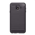 Microcase Samsung Galaxy J4 Brushed Carbon Silikon TPU Kılıf Siyah Renk