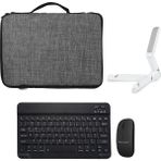 Microcase Samsung Galaxy S10 Lite Için Tablet Çanta + Bluetooth Klavye + Mouse + Stand AL8112