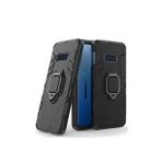 Microcase Samsung Galaxy S10E Batman Serisi Yüzük Standlı Armor Siyah Kılıf