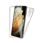 Microcase Samsung Galaxy S21 Ultra 360 Ön Arka Full Cover Şeffaf Cep Telefonu Kılıfı
