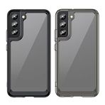 Microcase Samsung Galaxy S23 Plus Shield Serisi Darbeye Dayanıklı Köşe Korumalı Yarı Esnek Plastik TPU Kılıf - AL8100 (Siyah)