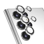 Microcase Samsung Galaxy S24 Ultra Uyumlu Kamera Camı Lens Koruyucu Halka Set -AL4239 (Siyah)