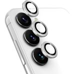 Microcase Samsung Galaxy S24 Uyumlu Kamera Camı Lens Koruyucu Halka Set -AL4239 (Gümüş)