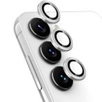 Microcase Samsung Galaxy S24 Uyumlu Kamera Camı Lens Koruyucu Halka Set -AL4239 (Siyah)