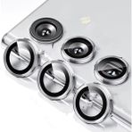 Microcase Samsung Galaxy S25 Plus Kamera Camı Lens Koruyucu Halka Set - AL8114 - Gümüş