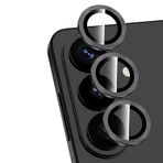 Microcase Samsung Galaxy S26 Ultra Kamera Camı Lens Koruyucu Halka Set - AL8114 (Siyah)
