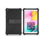 Microcase Samsung Galaxy Tab A 8.0 İnch 2019 T295 T295 T297 Tablet Standlı Silikon Kılıf - Siyah