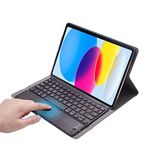 Microcase Samsung Galaxy Tab S7 Plus T970 T976 Tablet Bluetooth Klavye + Touchpad Standlı Kılıf - BKK2