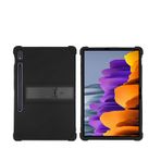 Microcase Samsung Galaxy Tab S7 T870 Tablet Standlı Silikon Kılıf - Siyah