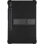 Microcase Samsung Galaxy Tab S9 Fe Plus X610 12.4 Inch Tablet Için Standlı Silikon Kılıf - AL3309 - Siyah