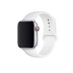 Microcase Samsung Galaxy Watch 3 41 mm için Silikon Kordon Kayış - KY10 (Beyaz)