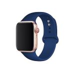 Microcase Samsung Galaxy Watch 3 41 mm için Silikon Kordon Kayış - KY10 (Lacivert)