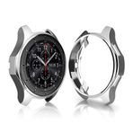 Microcase Samsung Galaxy Watch 42 mm Önü Açık Tasarım Silikon Kılıf - Gümüş