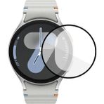 Microcase Samsung Galaxy Watch 7 44mm Tam Kaplayan Kavisli Ekran Koruyucu 3D Pet Film - Siyah AL3385