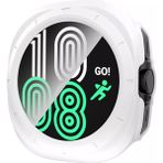 Microcase Samsung Galaxy Watch 7 Ultra Ekran Korumalı Sert Rubber Kılıf - AL3173 (Beyaz)