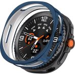 Microcase Samsung Galaxy Watch 8 Classic 46mm Önü Açık Tasarım Rubber Silikon Kılıf - AL3172 (Lacivert)